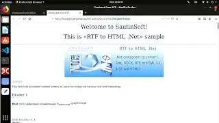 How to convert RTF, DOCX to HTML using Linux!