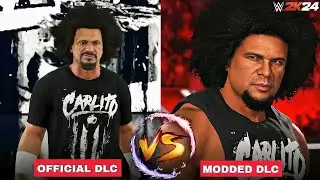 WWE2K24 Carlito Oficial Dlc VS Mod | WWE2K24 DLC FIRST LOOK COMPARISON !