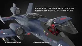 G.I. JOE CLASSIFIED SERIES COBRA RATTLER GROUND ATTACK JET HASLAB