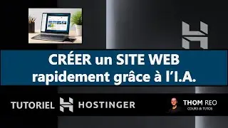 CRÉER un SITE en quelques minutes avec l'Intelligence artificielle - Tutoriel Hostinger