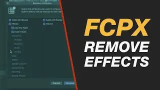 Final Cut Pro X: Tips for Removing Effects, Transitions & Re-Setting Properties Tutorial