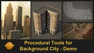 [UE4] Procedural Tools for Background City - Demo