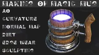 Blender - Magic Cup (Modeling, Sculpting, Painting)