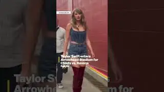 Watch Taylor Swift enter Arrowhead Stadium for Chiefs vs Ravens #shorts