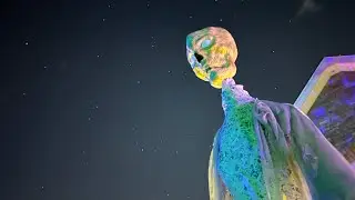 Spirit Halloween Giant Death Ray demo