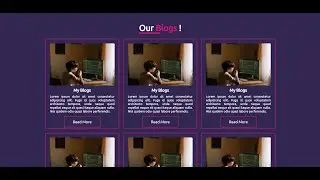 How To Make Responsive Blog Page Using HTML And CSS || Blogs Section || Blog Page....