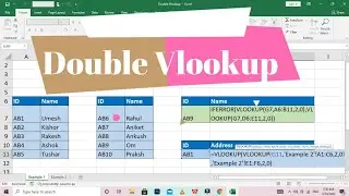 Double Vlookup In Excel