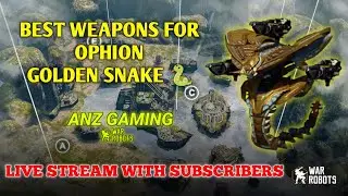 war robots best setup for ophion with pilot golden snake 🐍 #warrobots