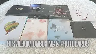 BTS ALBUM UNBOXING | 8 albums and PHOTOCARD pulls!