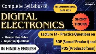 Practice Questions on Canonical Forms | SOP & POS | Digital Electronics | CSE, IT, EE, ECE | Lec 14