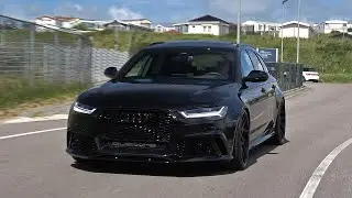 Audi RS6 Avant C7 with LOUD Akrapovic Exhaust System!