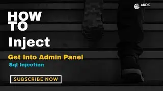 Inject To Admin Panel Sql Injection