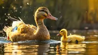 Big duck and baby duck | English cartoon | English cartoon video