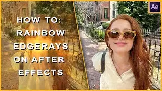 how to rainbow edgerays + rainbow flicker on after effects | klqvsluv