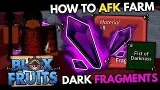 How To AFK Farm Dark Fragments 🔮 | Blox Fruits UPDATE 20 🔥