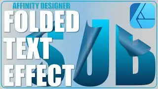 Folded Text Effect in Affinity Designer