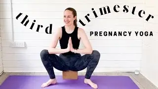 15 Minute Pregnancy Yoga for the Third Trimester | 3rd Trimester Prenatal Yoga Flow | LEMon Yoga