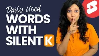 How To Pronounce Silent Letter Words With /K/?  Mispronounced English Words #pronunciation #shorts