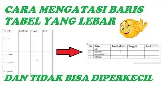 Cara Mengatasi Baris Tabel Word yang Lebar dan Tidak Bisa Diperkecil // Tips dan Trik Word