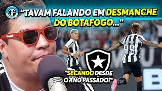 CANTARELLI FICA EMPOLGADO COM INÍCIO DO BOTAFOGO