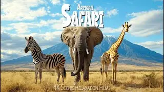 African Safari 4K(60fps) - Scenic Wildlife Film With Relaxing Music ♫