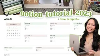 how to use notion 🖥💡 notion 2023 tour/tutorial + free template!