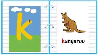 Lowercase Alphabet Letter K Learn to Read and Write