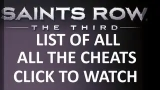 Saints Row 3 and 4 Cheats For PS3 ALL FREE 2015