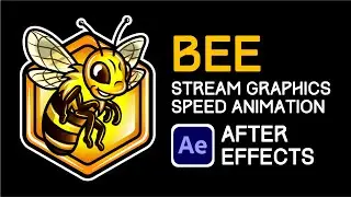 BEE Speed Animation Work in Adobe After Effects (Custom Stream Graphics Animation)