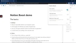 Notion Boost browser extension demo