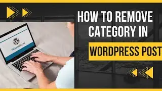 Remove Category From Wordpress Post | Zayan Tech