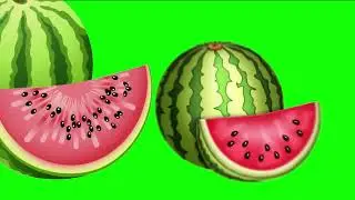 Green Screen Watermelon 🍉 Green Screen Watermelon Animation | Green Screen Background #greenscreen