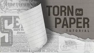 After Effects Torn Paper Tutorial l 종이 찢어지는 효과