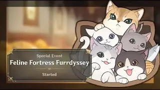 Genshin Impact - Feline Fortress Furrdyssey Full Cutscenes