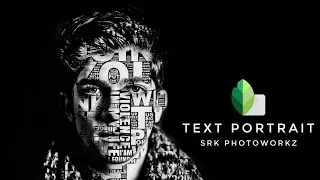 Text portrait editing in snapseed | face text typography photo editing