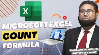 Count Formula Microsoft Excel, #ahsanmughal