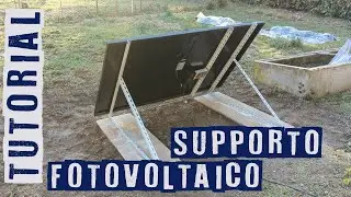 Tutorial struttura di sostegno pannelli fotovoltaici a terra fai da te con montanti degli scaffali