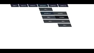 Skew Responsive Dropdown Menu With html, css and Slicknav