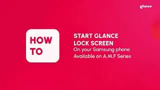 How to set Glance on Lock Screen in Samsung phone 🤳