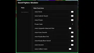 Sword Fighters Simulator Script Auto Farm, Auto Buy Power, Auto Forge, Buy Pets and More