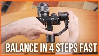 How to balance the zhiyun crane QUICKLY