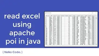 read excel using apache poi in java