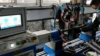 JP Driveshaft balancing machine with welding device