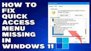 How To Fix Quick Access Menu Missing in Windows 11/10 [Solution]