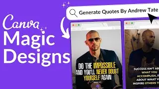 How to use Canva Magic Designs to Create Eye-Catching Designs in 1 Click 😲😲