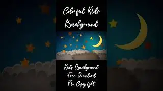 Kids Clouds Decoration Loop - Free Cartoon Background Loop