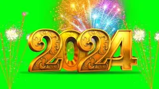 Happy New year 2024 Countdown Green Screen video || Welcome 2024