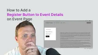 Add Register Button to Event Details on Event Page in Squarespace