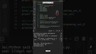 Python Set difference() Method 