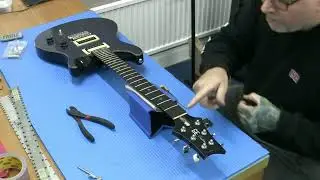 Fret Friend Guitar Workshop: PRS SE Custom 24 fret level, nut replacement and setup...